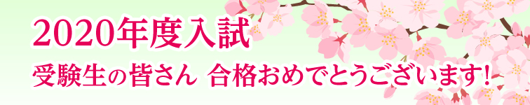 2020年度入試合格実績